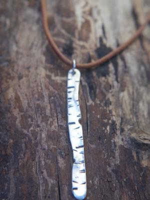*SOLD OUT* Sterling silver Aspen tree branch pendant