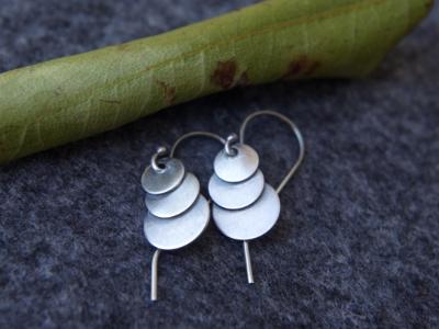 *SOLD OUT* Three moons sterling silver earrings