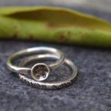 *SOLD OUT* Tiny rain bowl stacking ring set