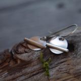 *SOLD OUT* Moon and twig sterling silver earrings