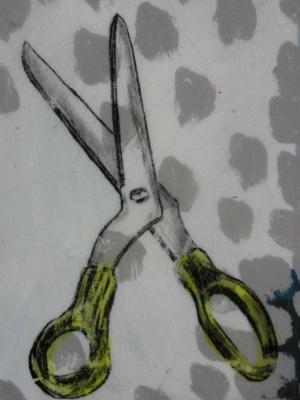 Marks with Scissors (detail)