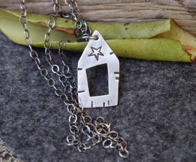 *SOLD OUT* Little barn sterling silver pendant