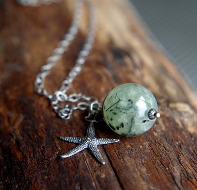 *SOLD OUT*Mossy Sea star necklace
