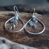 Mystic Labradorite rain earrings