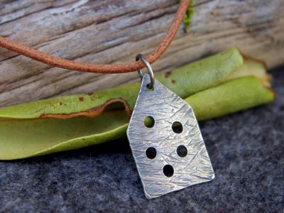 *SOLD OUT* Little cottage sterling silver pendant