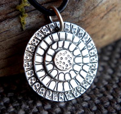 *SOLD OUT* Artisan Sterling silver necklace - Mandala circles