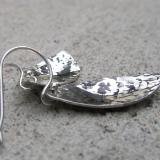 * SOLD OUT* Shiny elf leaves - Handmade sterling silver earrings