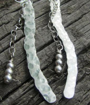 *SOLD OUT* Silver drops - Handmade sterling silver earrings